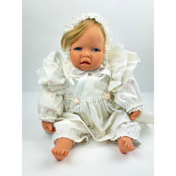 1989 Rare Carlos Gotz Baby Doll Weighted & Soft West Germany 21in -Not Played W/